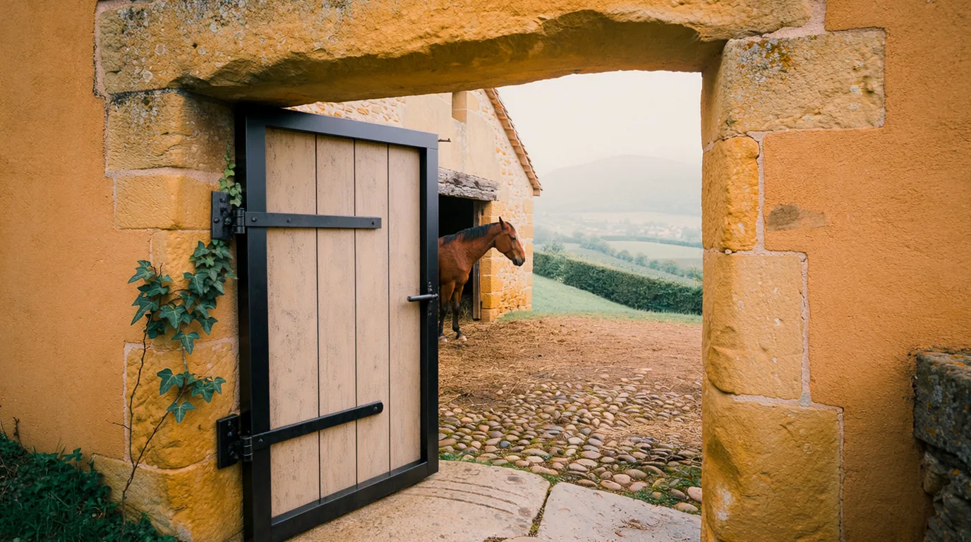 Entrée, Equifun, centre équestre à Saint-Jean-de-Thurigneux